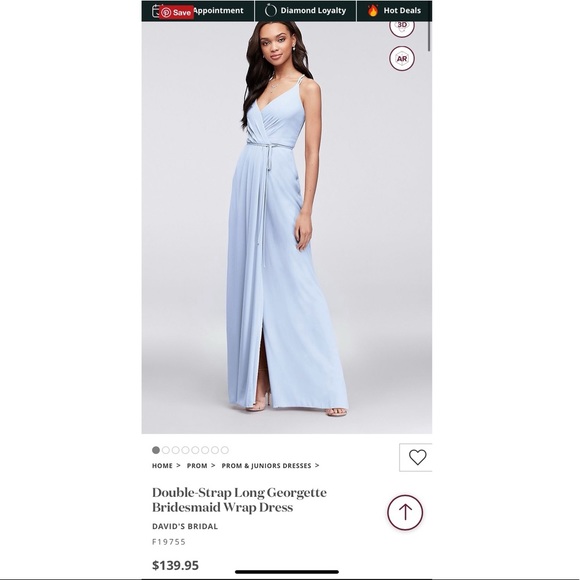 Davids Bridal Extra Length Tall Long 